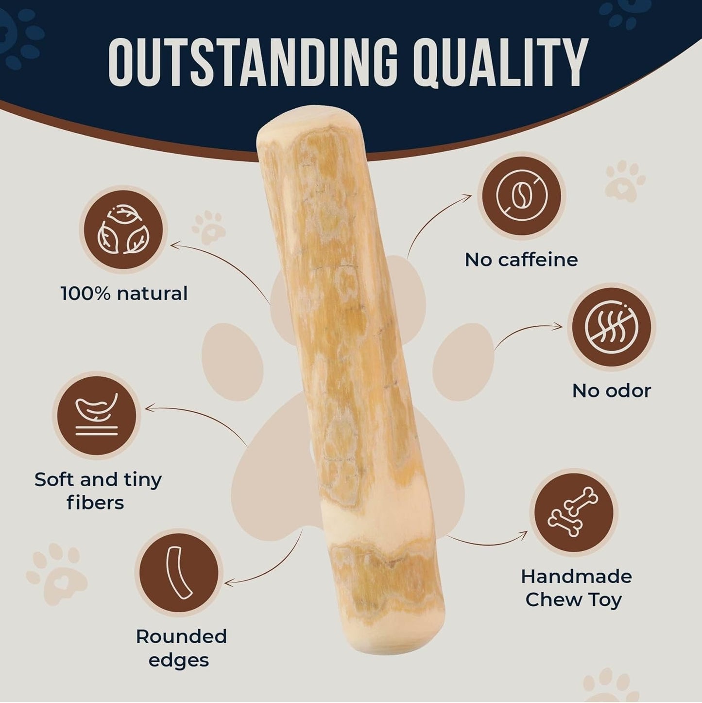Combo Real Coffee Dog Wood Chew, Rope Toy - GowGow Sotre