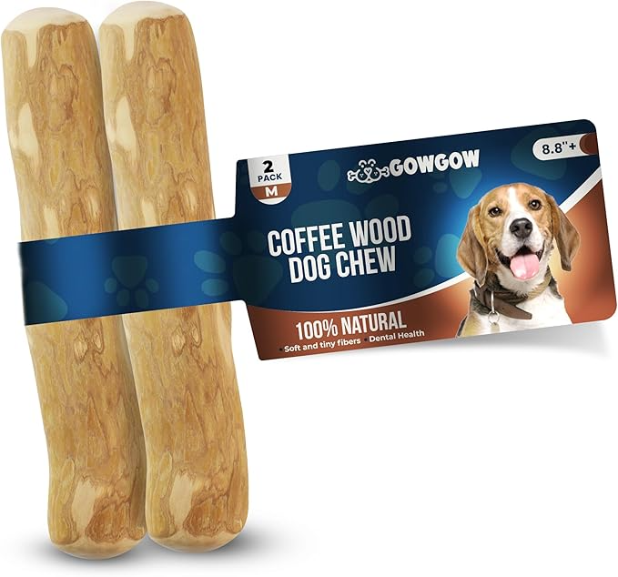 Coffee Wood Dog Chew Stick 2 Pack - GowGow Store