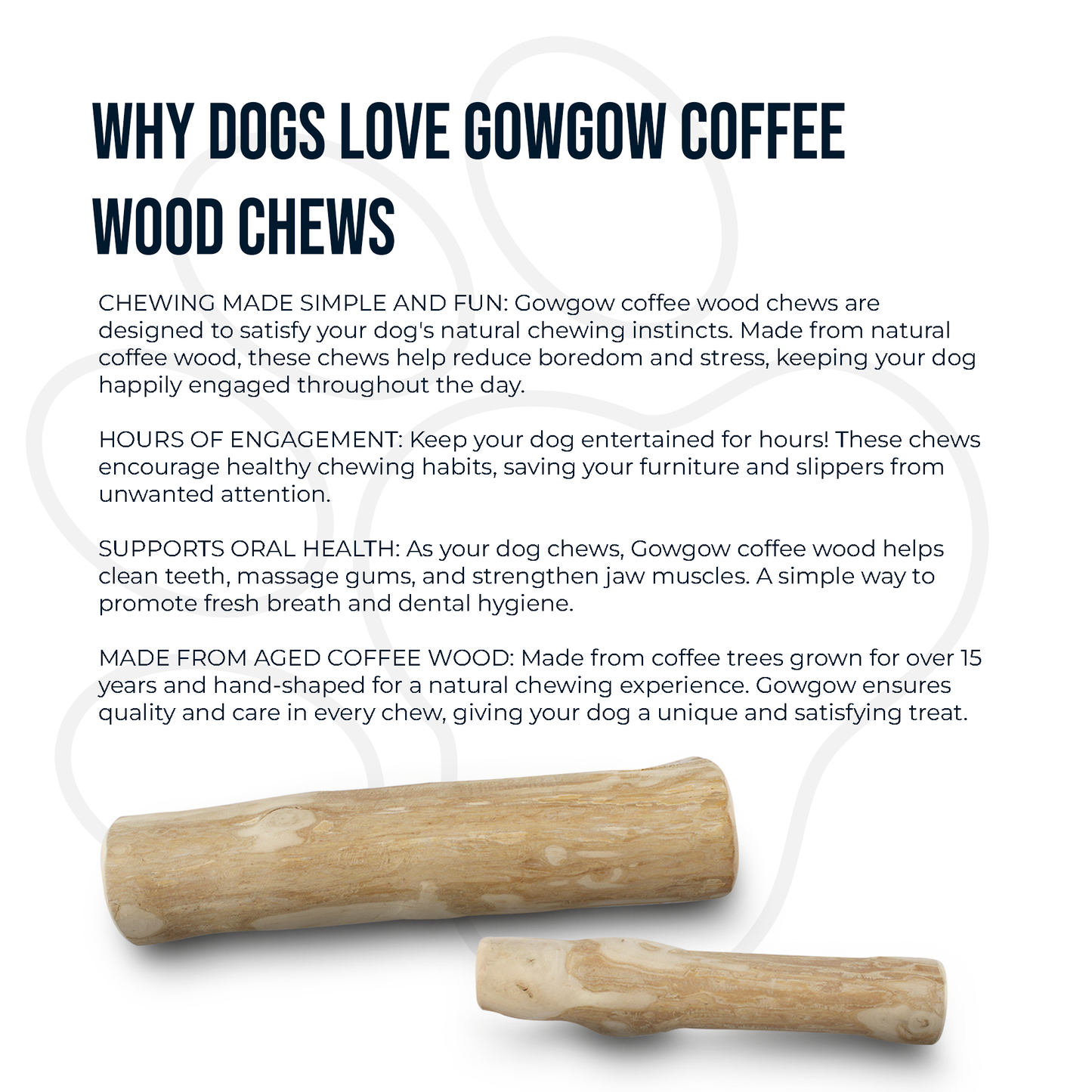 Coffee Wood Dog Chew 1 Pack