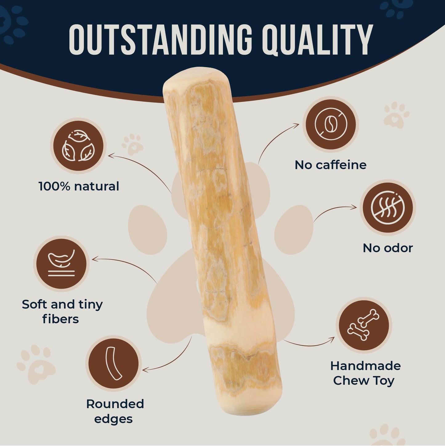 Coffee Wood Dog Chew Stick 2 Pack