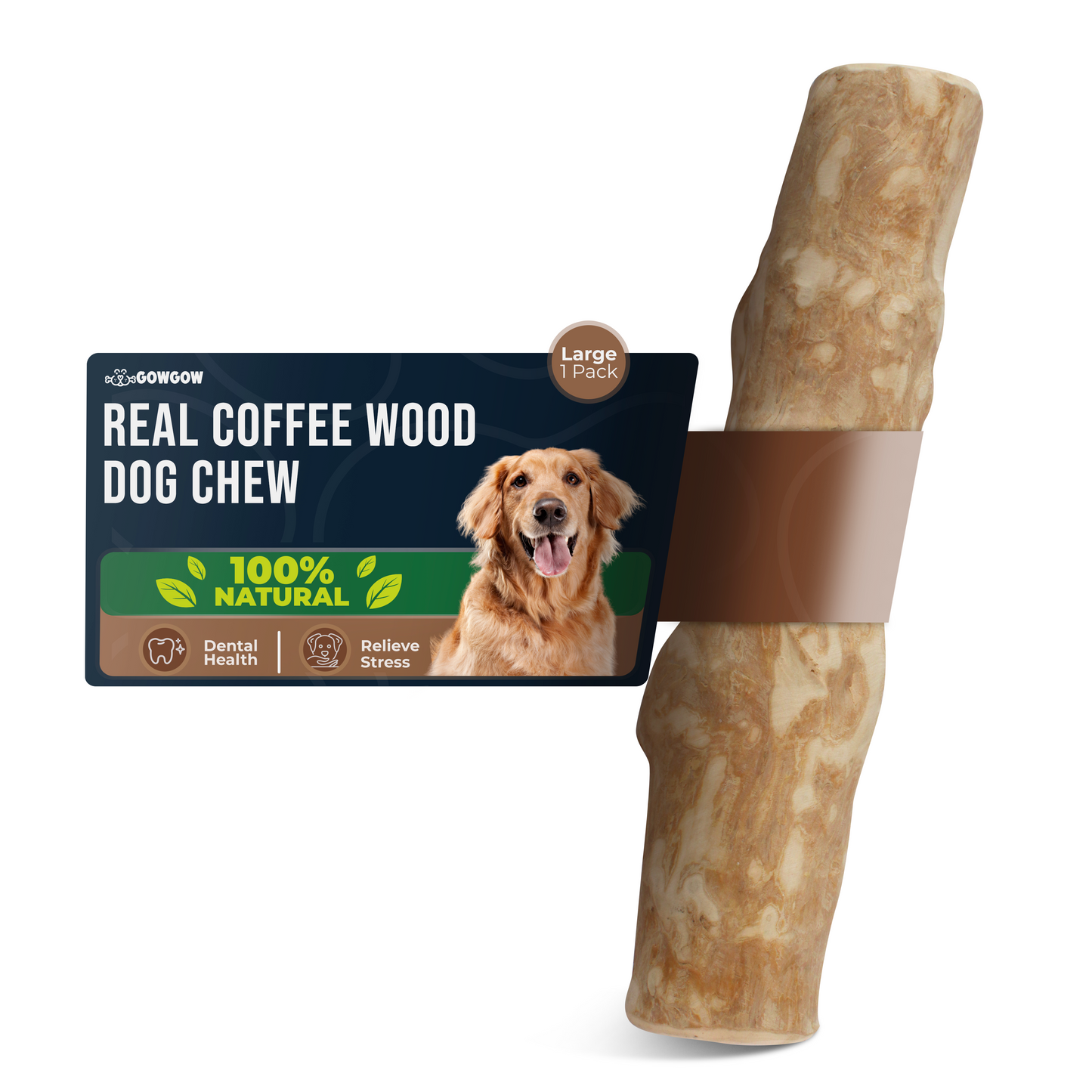 Coffee Wood Dog Chew 1 Pack