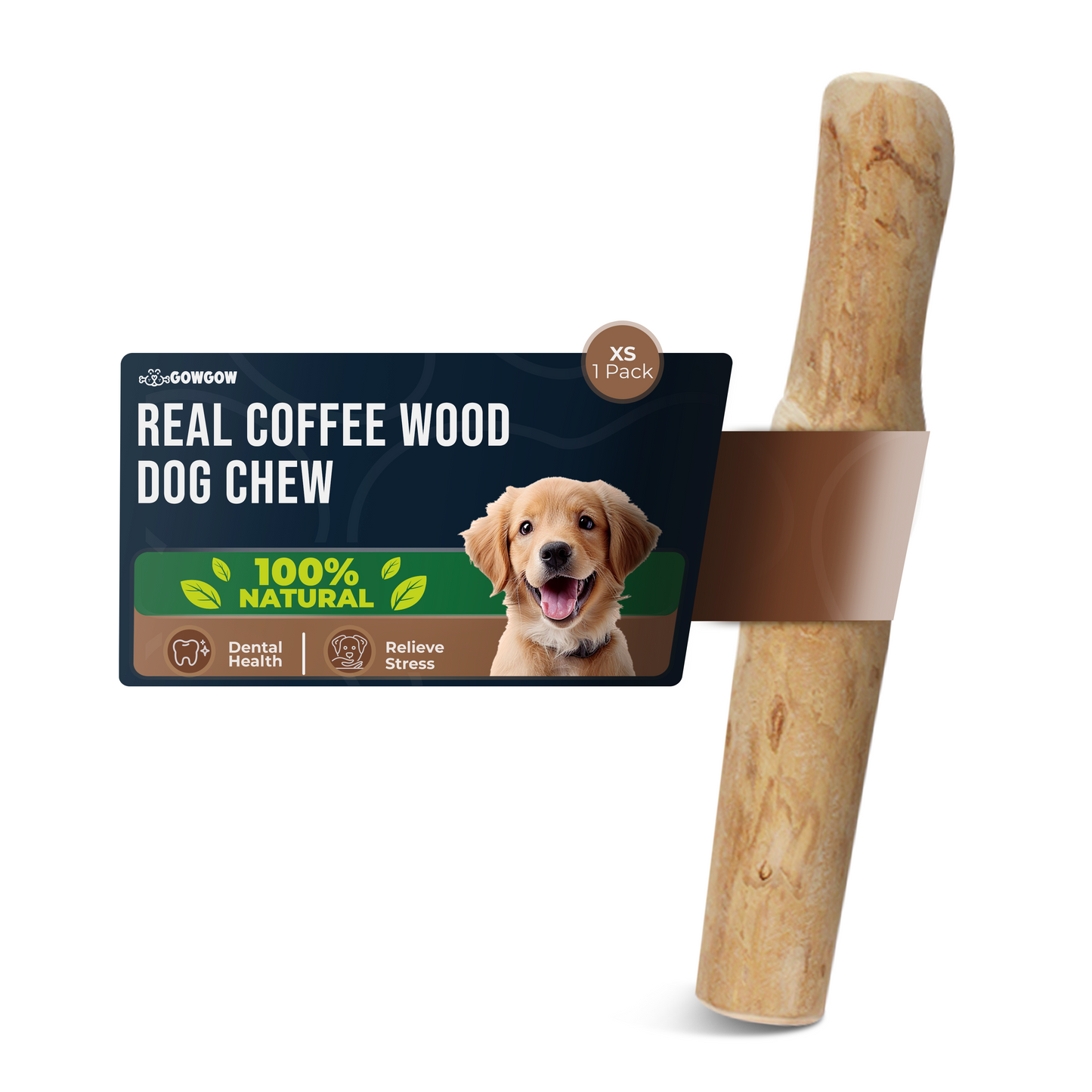 Coffee Wood Dog Chew 1 Pack