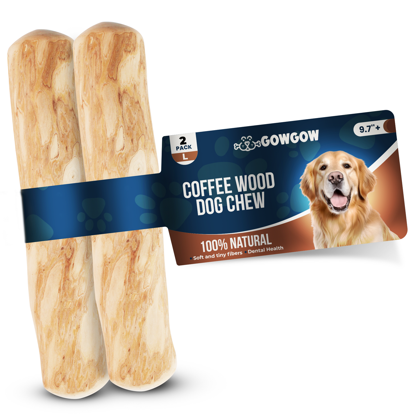 Coffee Wood Dog Chew Stick 2 Pack