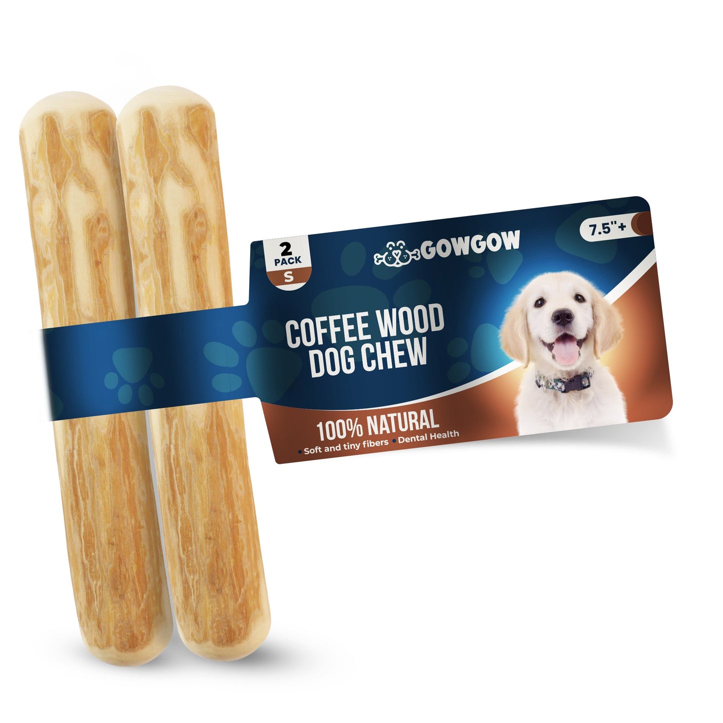 Coffee Wood Dog Chew Stick 2 Pack