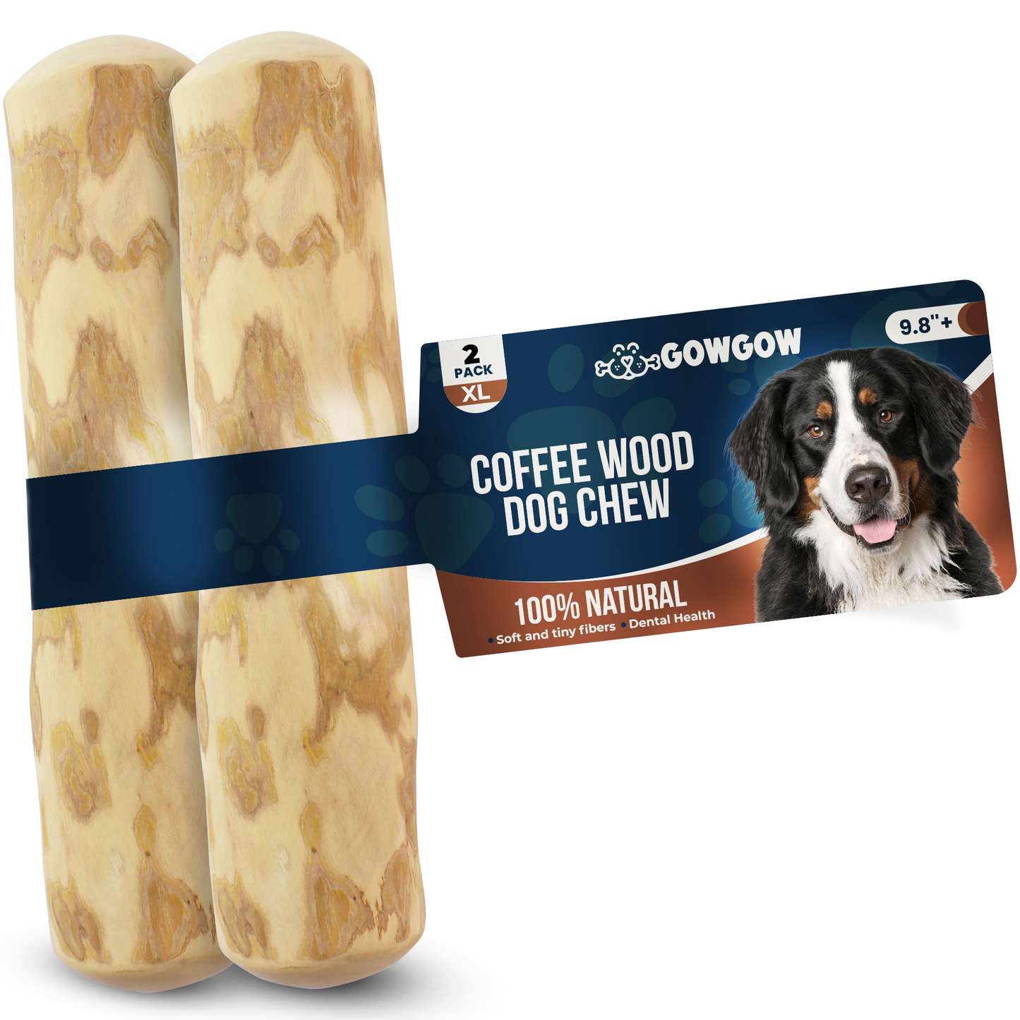Coffee Wood Dog Chew Stick 2 Pack