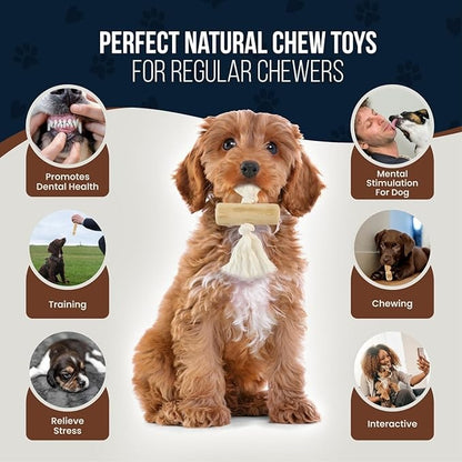 4 Pack Real Coffee Wood Stick for Dogs 15-40 lbs