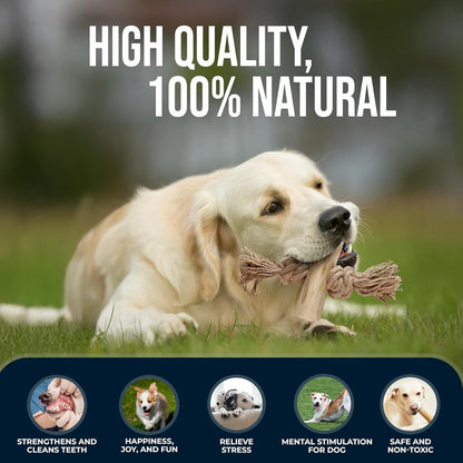 2 Pack Coffee Wood Tug for Dogs