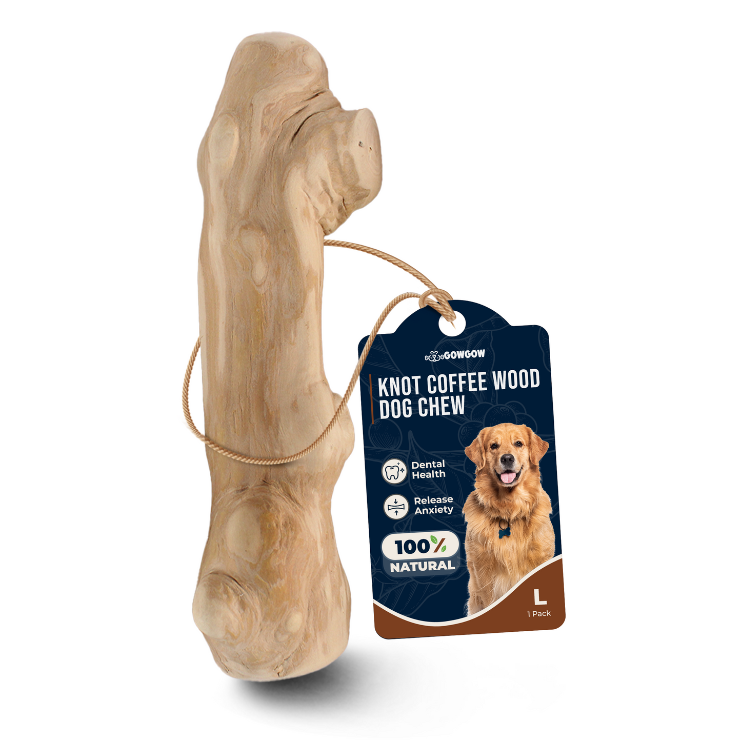 Knots Coffee Wood Dog Chew Sticks
