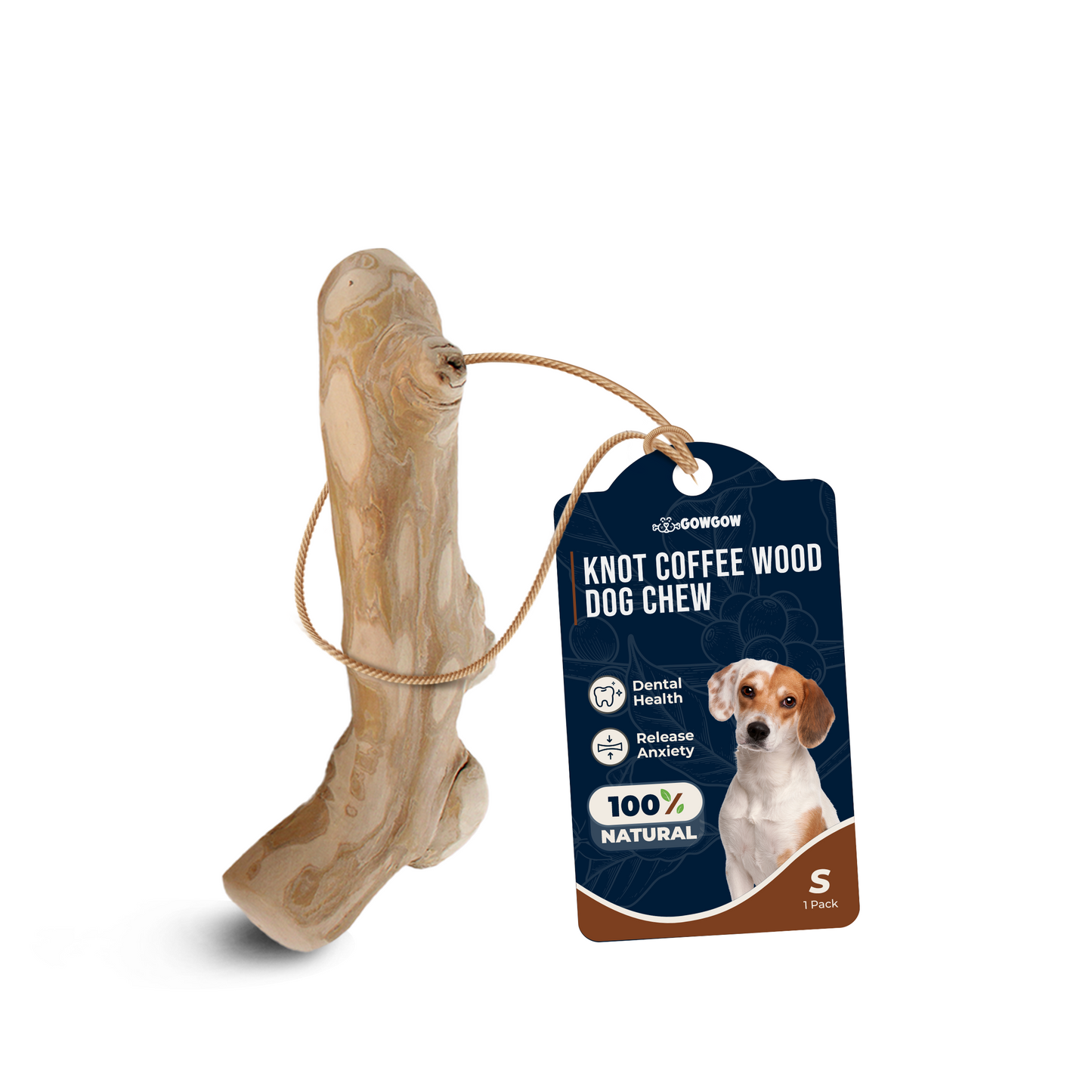 Knots Coffee Wood Dog Chew Sticks