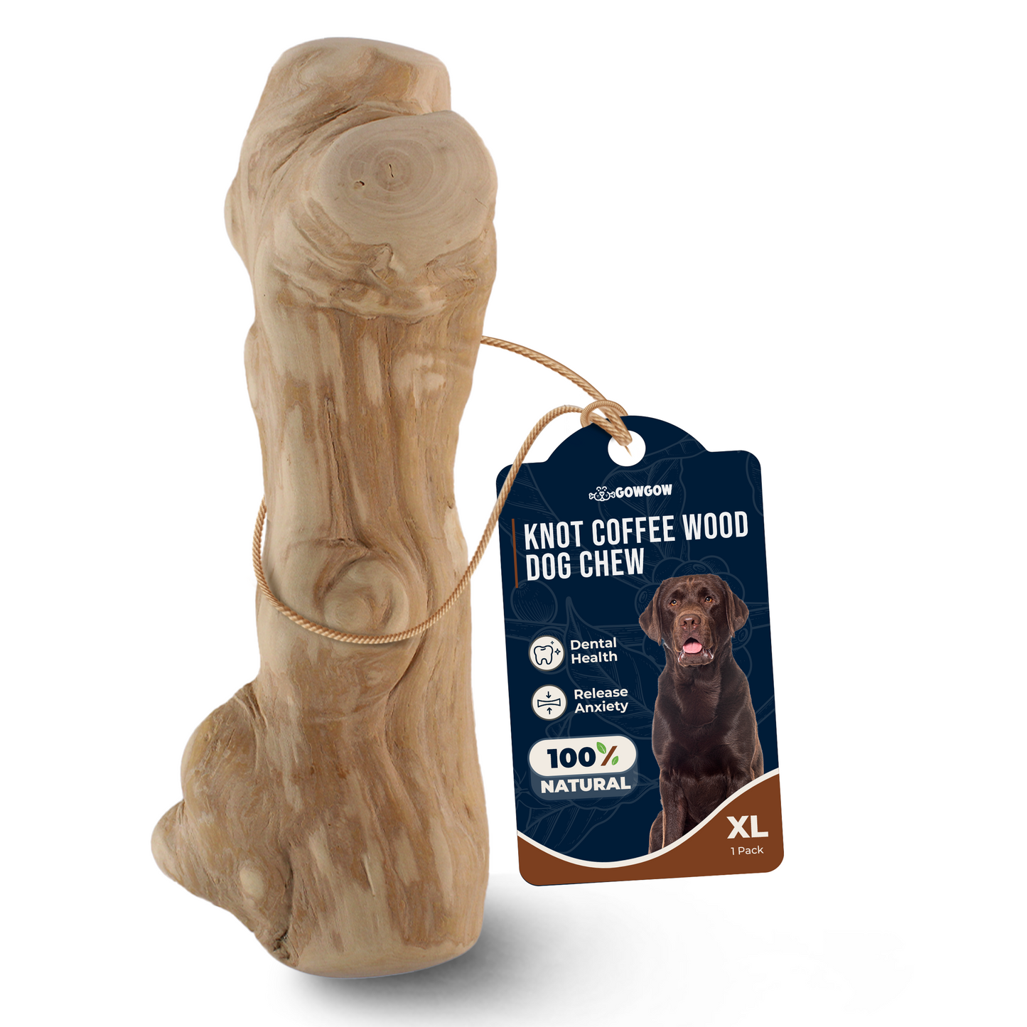Knots Coffee Wood Dog Chew Sticks
