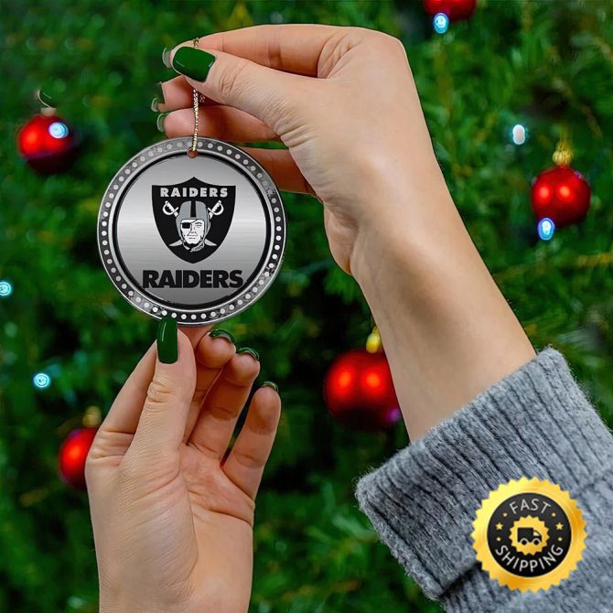 Oakland Raiders Christmas 2022 NFL Gnome Ornaments