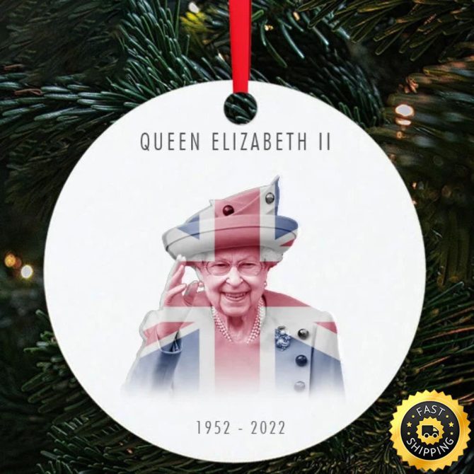 Queen Elizabeth II Christmas RIP Royal Queen Queen Elizabeth Christmas Ornament