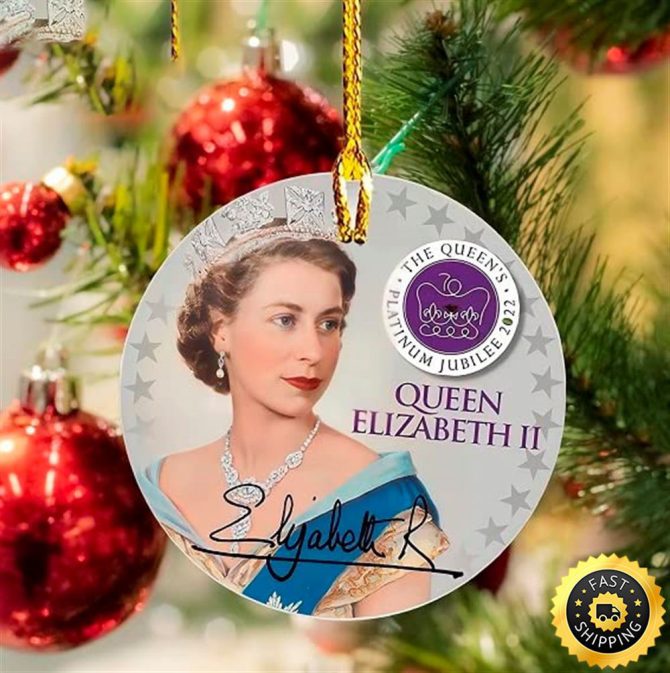 The Queens Platinum Jubilee Christmas Queen Elizabeth Ornament