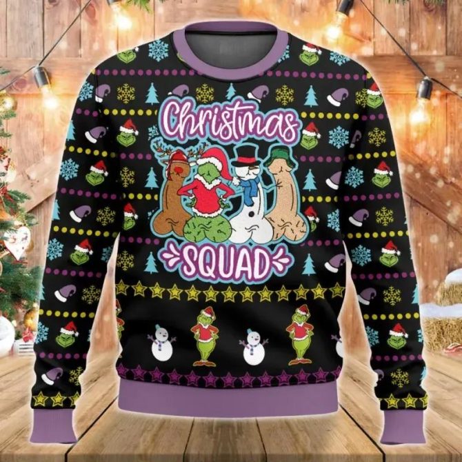 Funny Grinch Christmas Ugly Sweater, Grinch Holiday Sweater