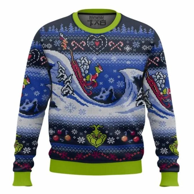 Grinch Cuddly As A Cactus Christmas Ugly Sweater, Grinch Holiday Sweater