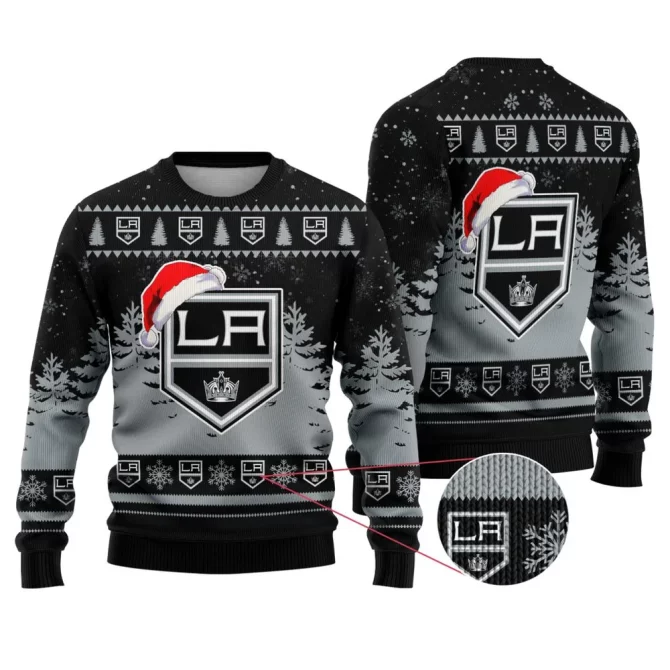 NHL Los Angeles Kings Personalized Name Christmas Design Ugly Sweater ST2301