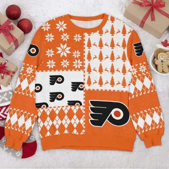 Philadelphia Flyers NHL Ugly Christmas Sweater, NHL Christmas Sweater