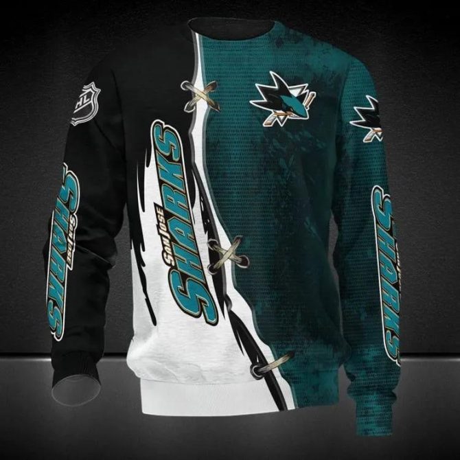 San Jose Sharks Ugly Christmas Sweater, NHL Christmas Sweater
