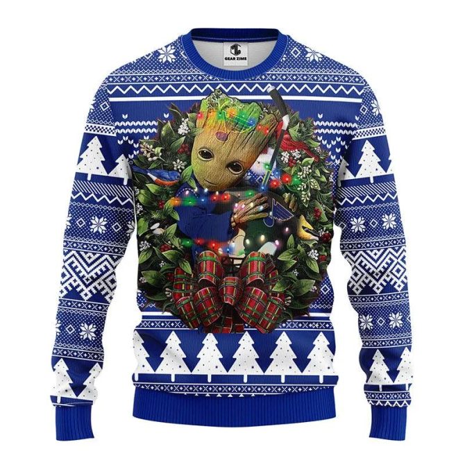 St. Louis Blues Groot Hug Ugly Christmas Sweater, NHL Christmas Sweater