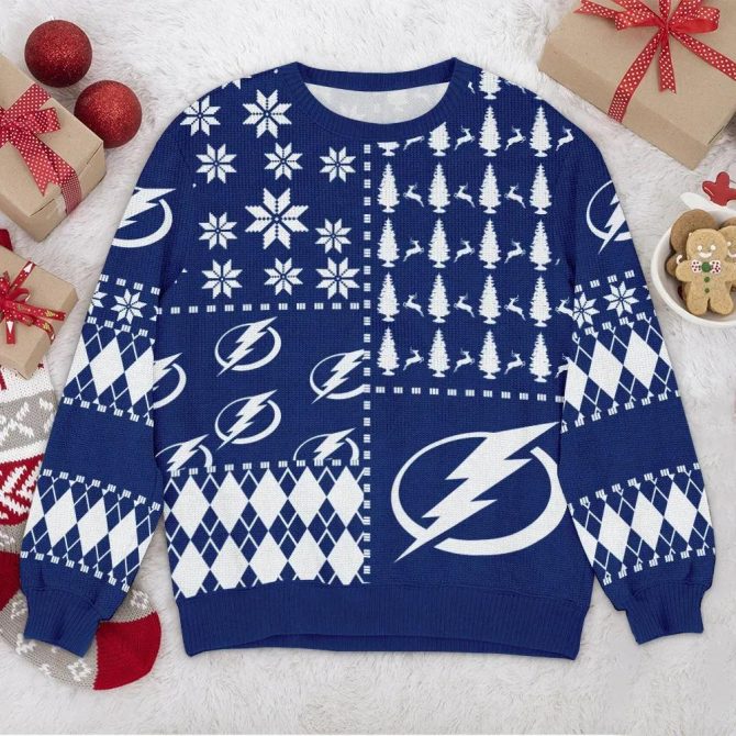 Tampa Bay Lightning NHL Ugly Christmas Sweater, NHL Christmas Sweater