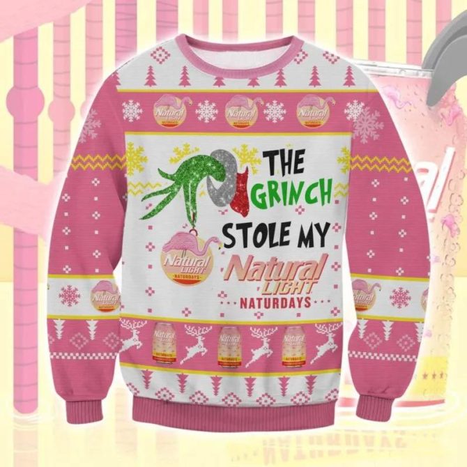 The Grinch Stole Naturdays Sweater, Grinch Holiday Sweater