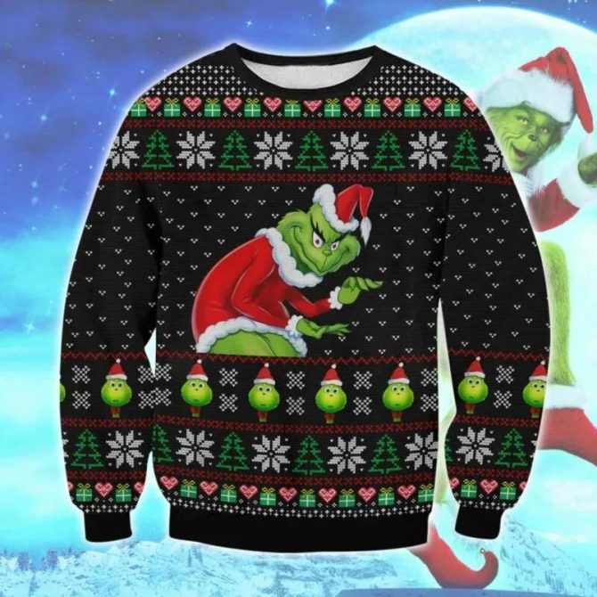 The Grinch Stolen Ugly Sweater, Grinch Holiday Sweater