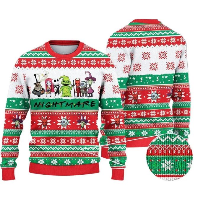 The Nightmare Before Christmas Ugly Sweater, Jack Skeleton Sweater