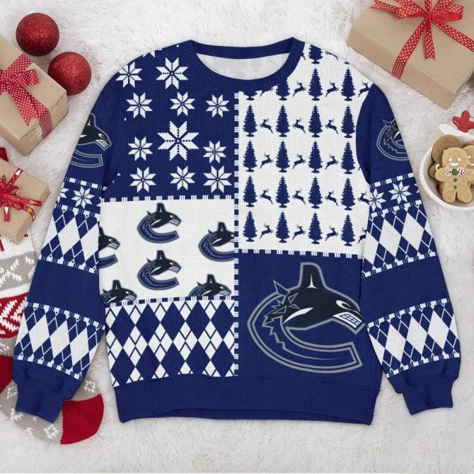Vancouver Canucks NHL Ugly Christmas Sweater, NHL Christmas Sweater